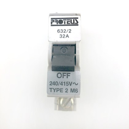 Proteus 632/2 M6 32A 32 Amp MCB Circuit Breaker Type 2